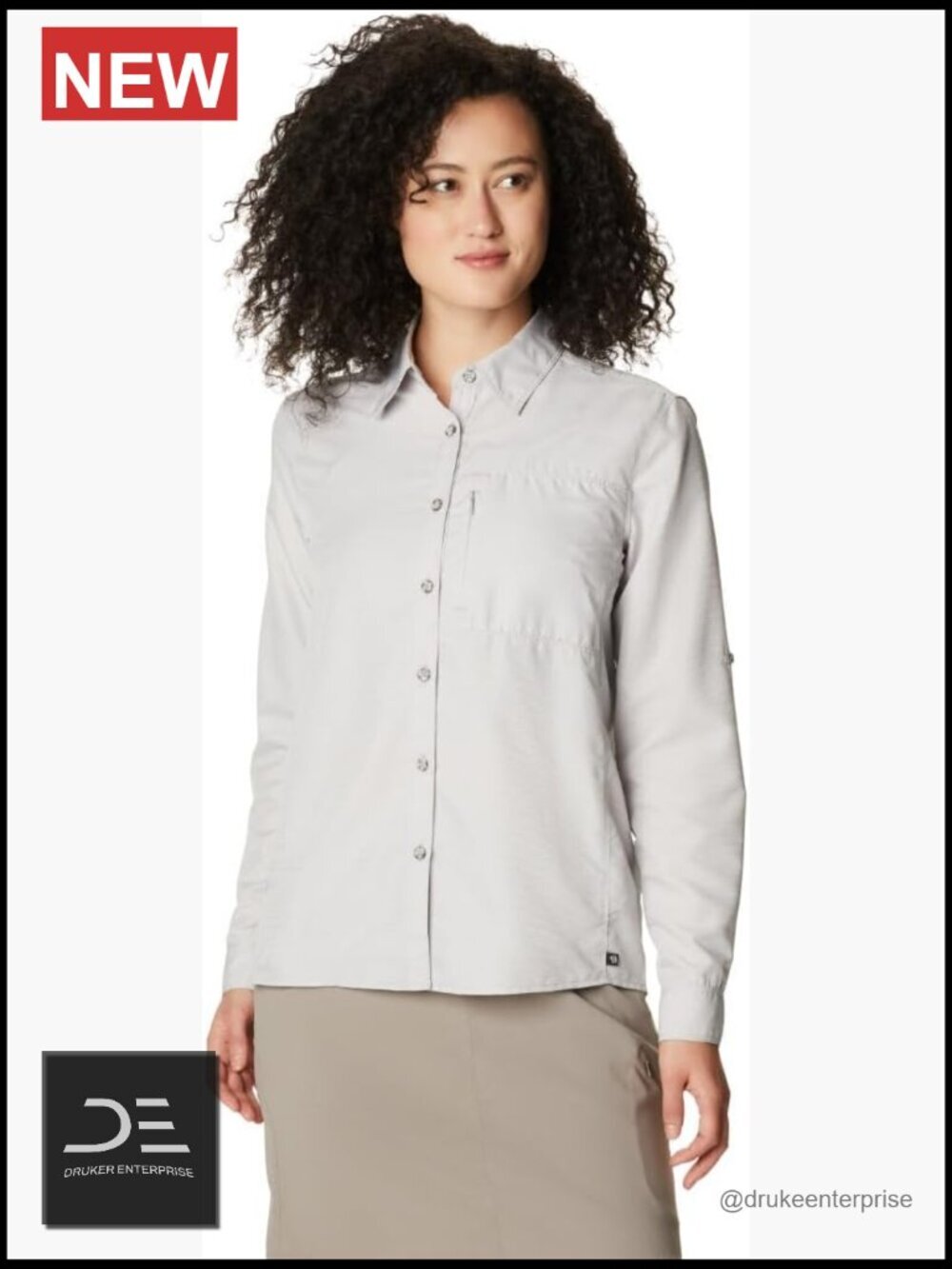 UPF 50 Long Sleeve Button Down Shirt for Hiking